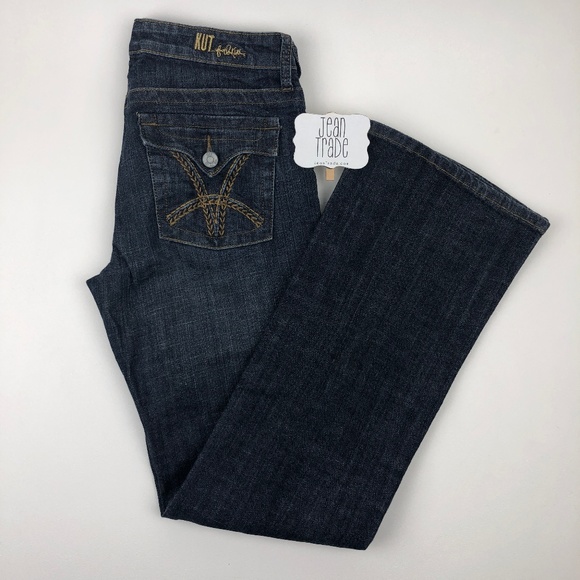 Kut from the kloth bootcut flap pocket jeans 28x31